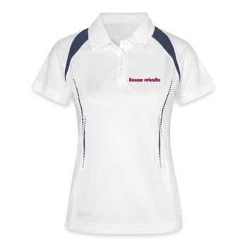 RETRAITE. RETRAITE. RETRAITEE. RETRAITE - Polo respirant Femme - blanc/marine - Devant