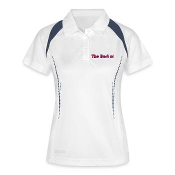MOM. MOTHERS' DAY. HAPPY BIRTHDAY MOM. I LOVE YOU - Women's Polo breathable - white/navy - Front