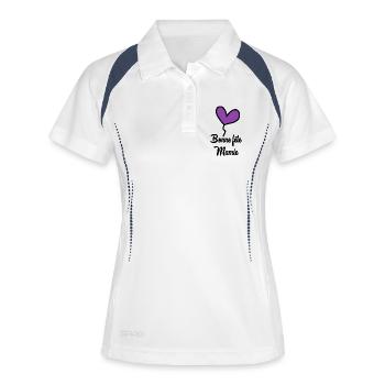 BONNE FÊTE MAMIE - Polo respirant Femme - blanc/marine - Devant
