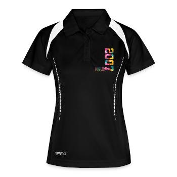 19E ANNIVERSAIRE ÉDITION LIMITÉE 2007 - Polo respirant Femme - noir/blanc - Devant
