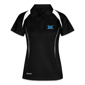 Water drop - Women's Polo breathable - black/white - Front