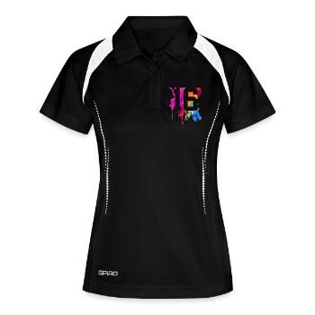 16 ANS 16E ANNIVERSAIRE - Polo respirant Femme - noir/blanc - Devant