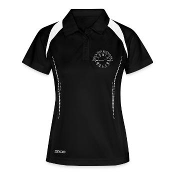 Le temps n’est pas remboursable Rom Design - Polo respirant Femme - noir/blanc - Devant