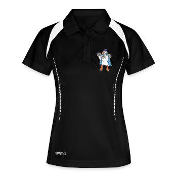 Seagull seagull sailor captain fitness dumbbell - Women's Polo breathable - black/white - Front