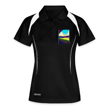 Selhurst Park Stadion Reiseposter Souvenir WPA - Frauen Polo atmungsaktiv - Schwarz/Weiß - Vorne