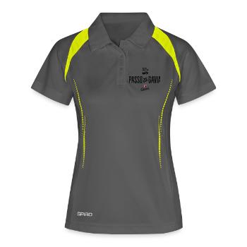 Gavia Pass - Frauen Polo atmungsaktiv - Grau/Limette - Vorne