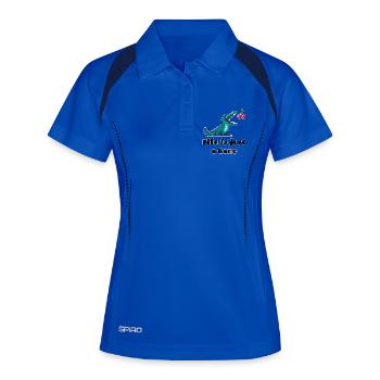 Life is Just a Game Retro Pixel Art Design - Frauen Polo atmungsaktiv - Königsblau/Navy - Vorne