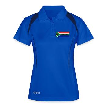 Cape Town City in South African Flag - Women's Polo breathable - royal/navy - Front