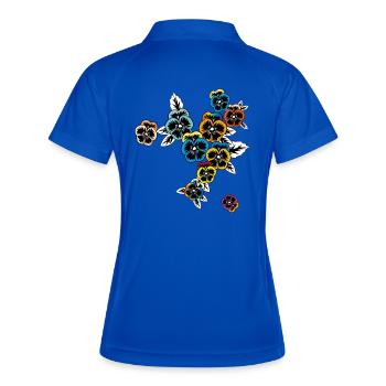 Printemps de la pensée - Polo respirant Femme - bleu roi/marine - Dos