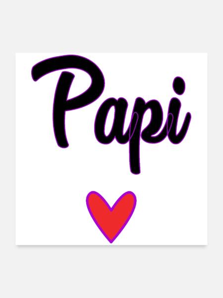 GRANDPA. DAD. FATHER'S DAY. HAPPY FATHER'S DAY - Poster 24" x 24" (60x60 cm) - white - Front