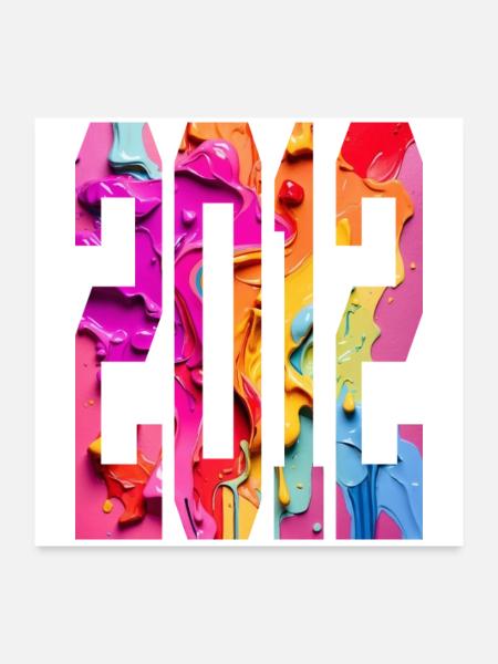 BUNT 14E ANNIVERSAIRE 2012 - Poster 60 x 60 cm - blanc - Devant
