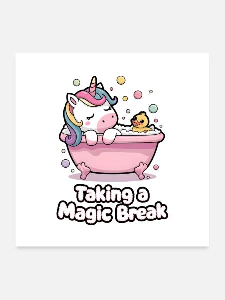 Taking A Magic Break - Poster 24" x 24" (60x60 cm) - white - Front