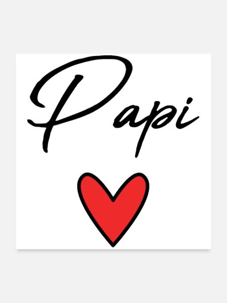 GRANDPA. DAD. FATHER'S DAY. HAPPY FATHER'S DAY - Poster 24" x 24" (60x60 cm) - white - Front