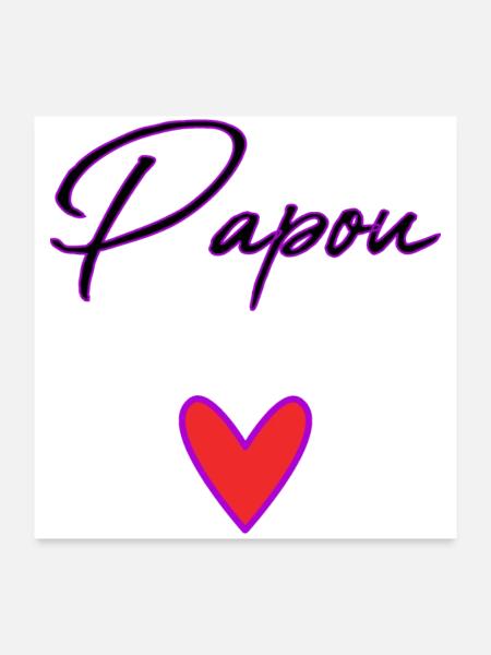 DAD. FATHER'S DAY. HAPPY FATHER'S DAY. HAPPY BIRTHDAY. - Poster 24" x 24" (60x60 cm) - white - Front