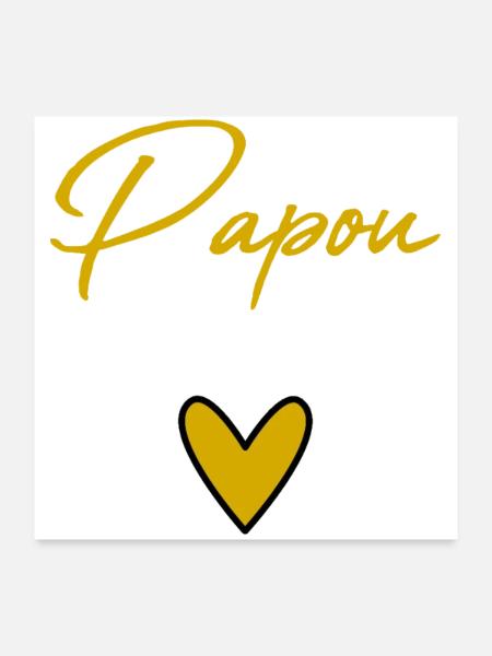 DAD. FATHER'S DAY. HAPPY FATHER'S DAY. HAPPY BIRTHDAY. - Poster 24" x 24" (60x60 cm) - white - Front
