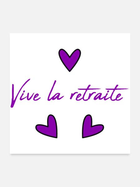 RETIREMENT. HOLIDAY. RETIREMENT. RETIRED. RETIREMENT. - Poster 24" x 24" (60x60 cm) - white - Front