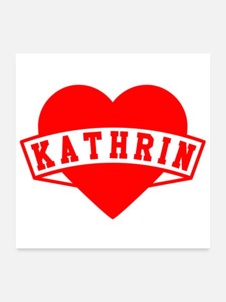 Kathrin Herzen - Poster 60x60 cm - Weiß
