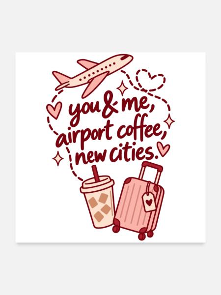 You & Me – New Cities - Poster 60x60 cm - Weiß - Vorne