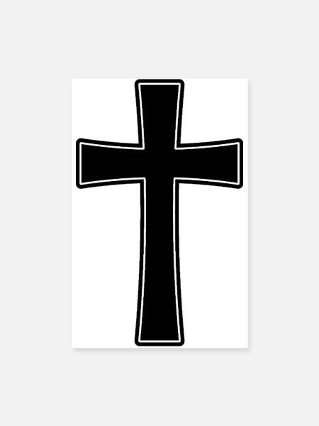 Religionsübergreifende Christen - Poster 20x30 cm - Weiß - Vorne