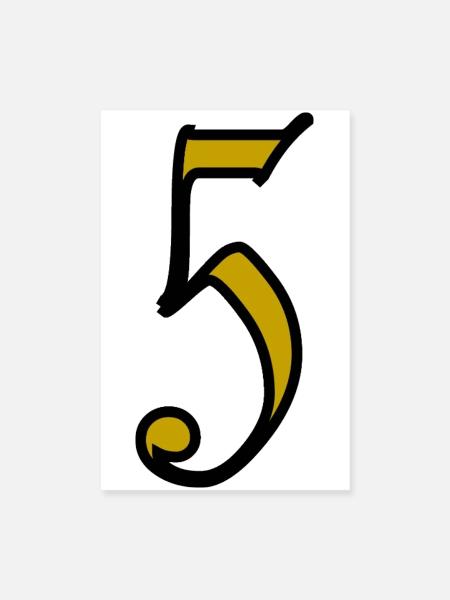 5. 5 YEARS. 5th ANNIVERSARY. 5 YEAR ANNIVERSARY - Poster 8" x 12" (20x30 cm) - white - Front