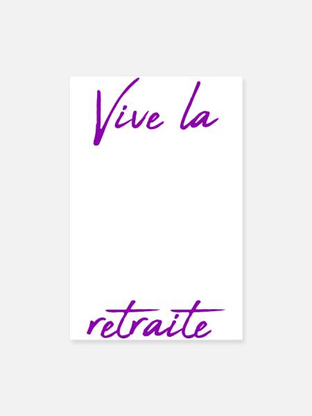 RETIREMENT. RETIREMENT. RETIRED. HAPPY RETIREMENT - Poster 8" x 12" (20x30 cm) - white - Front