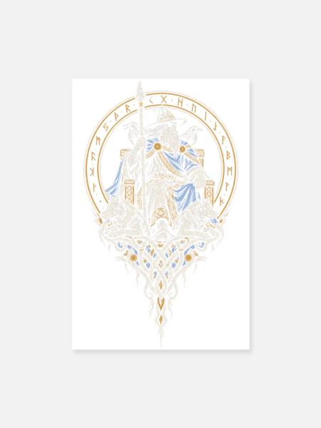 Die Ringer – Ringkampf im Flechtwerk - Poster 20x30 cm - Weiß - Vorne