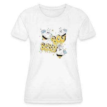 Boo Bees - Frauen Funktions-T-Shirt - Weiß - Vorne - AI Model Female 172 dark (172cm)