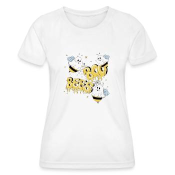 Boo Bees - Frauen Funktions-T-Shirt - Weiß - Vorne - AI Model Female 172 dark (172cm)