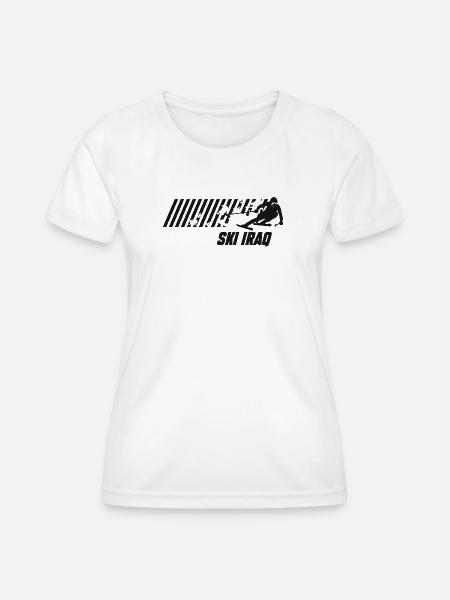 Ski Iraq - Frauen Funktions-T-Shirt - Weiß