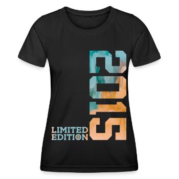 11. GEBURTSTAG LIMITED EDITION 2015 - Frauen Funktions-T-Shirt - Schwarz - Vorne - AI Model Female 172 light (172cm)