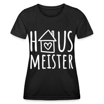 Hausmeister - Frauen Funktions-T-Shirt - Schwarz - Vorne - AI Model Female 172 light (172cm)