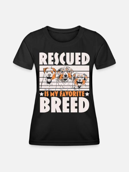 Tierpflege Tierretter Tierrechte - Frauen Funktions-T-Shirt - Schwarz