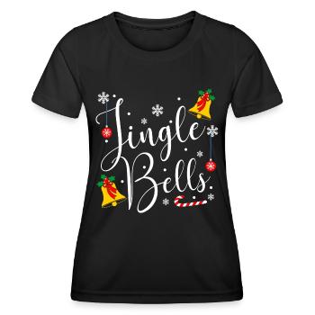 Jingle Bells - Frauen Funktions-T-Shirt - Schwarz - Vorne - AI Model Female 172 light (172cm)