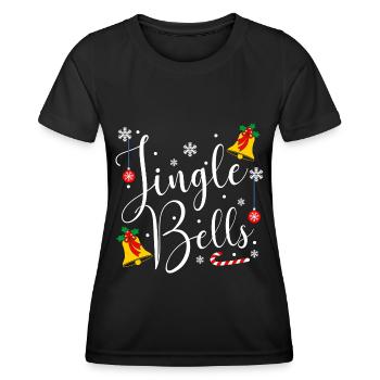 Jingle Bells - Frauen Funktions-T-Shirt - Schwarz - Vorne - AI Model Female 172 light (172cm)