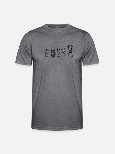 Alternative Coffee - Men's Functional T-Shirt - dark melange 