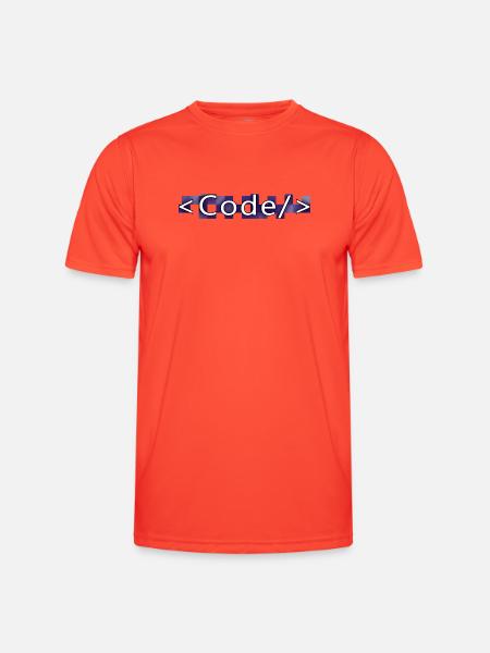 Code style (purple) - T-shirt sport Homme - grenadine