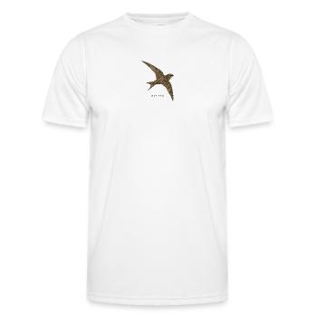 Mauersegler – Apus Apus - Männer Funktions-T-Shirt - Weiß - Vorne - AI Model Male 178 dark (178cm)