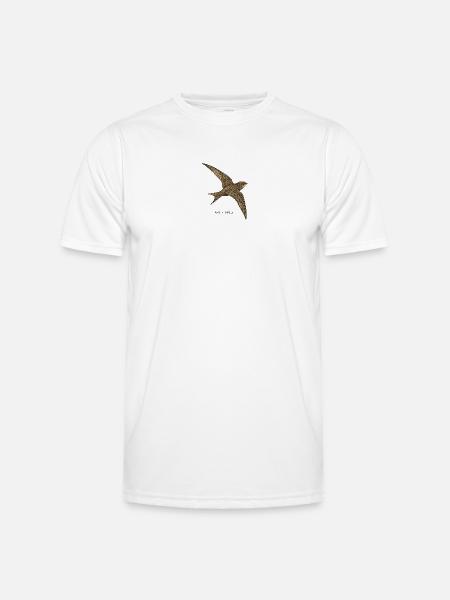 Mauersegler – Apus Apus - Männer Funktions-T-Shirt - Weiß