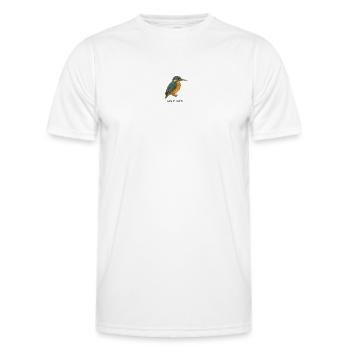 Eisvogel – Alcedo atthis - Männer Funktions-T-Shirt - Weiß - Vorne - AI Model Male 178 dark (178cm)
