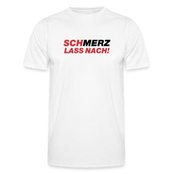 SchMerz lass nach - nein zu Merz - Männer Funktions-T-Shirt - Weiß - Vorne - AI Model Male 178 dark (178cm)