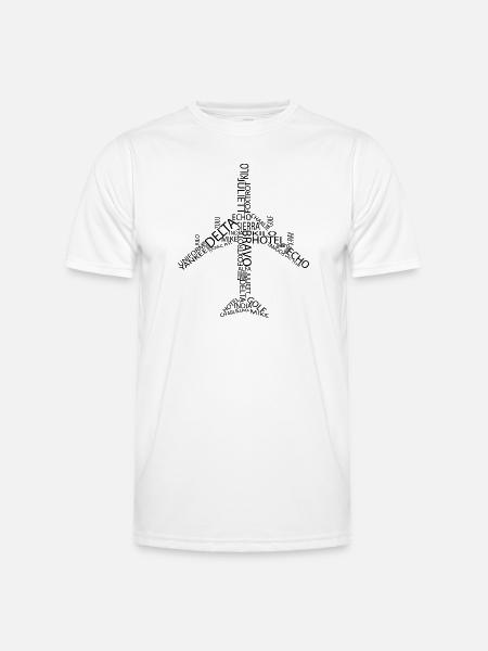 Avion B747 - T-shirt sport Homme - blanc