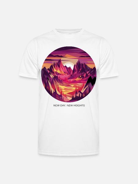 New Day, New Heights - Men's Functional T-Shirt - white