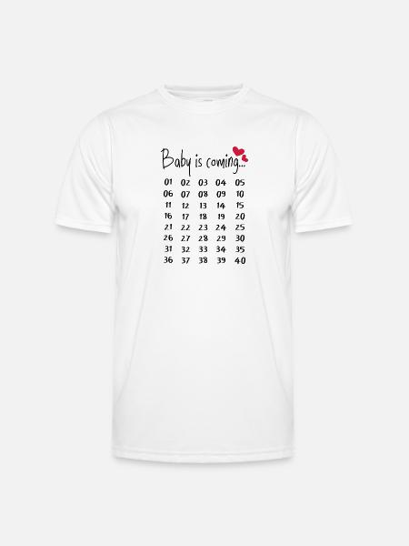 Sjov graviditet gravid gave forældre - Funktionsshirt til herrer - hvid