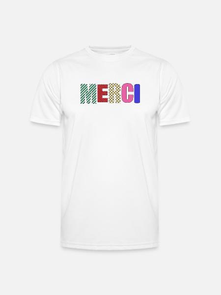 Thank you - Men's Functional T-Shirt - white