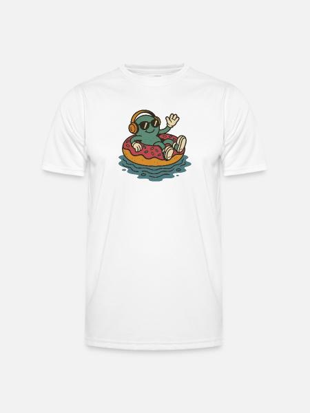 Pool-Day - Männer Funktions-T-Shirt - Weiß