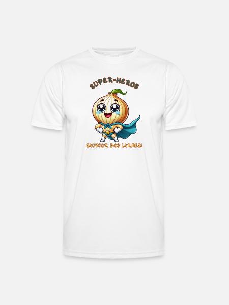 Superhero - Savior of Tears - Men's Functional T-Shirt - white
