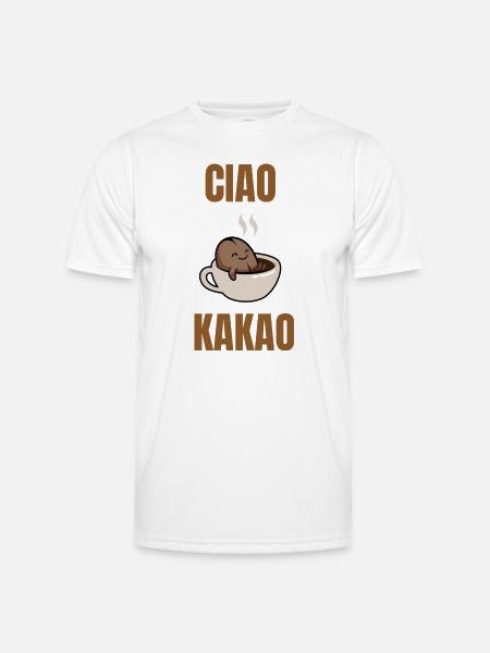 ciao cocoa - Men's Functional T-Shirt - white