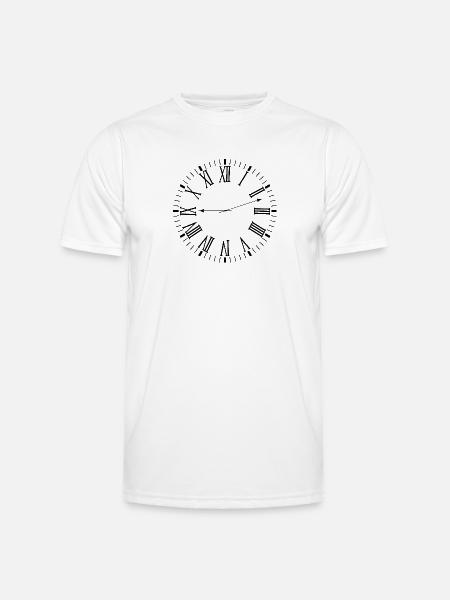 Roman clock - Men's Functional T-Shirt - white