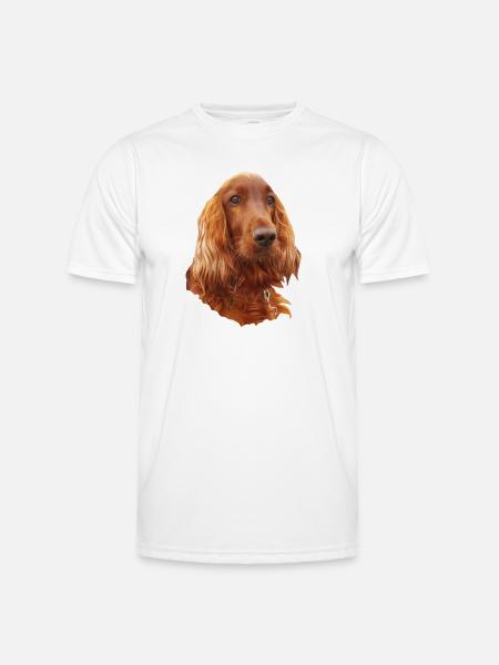 Irish Setter Red - Männer Funktions-T-Shirt - Weiß