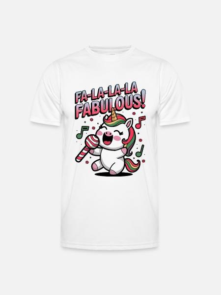 Fa-la-la-la Fabulous! - Men's Functional T-Shirt - white